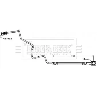 Flexible de frein BORG & BECK BBH7935