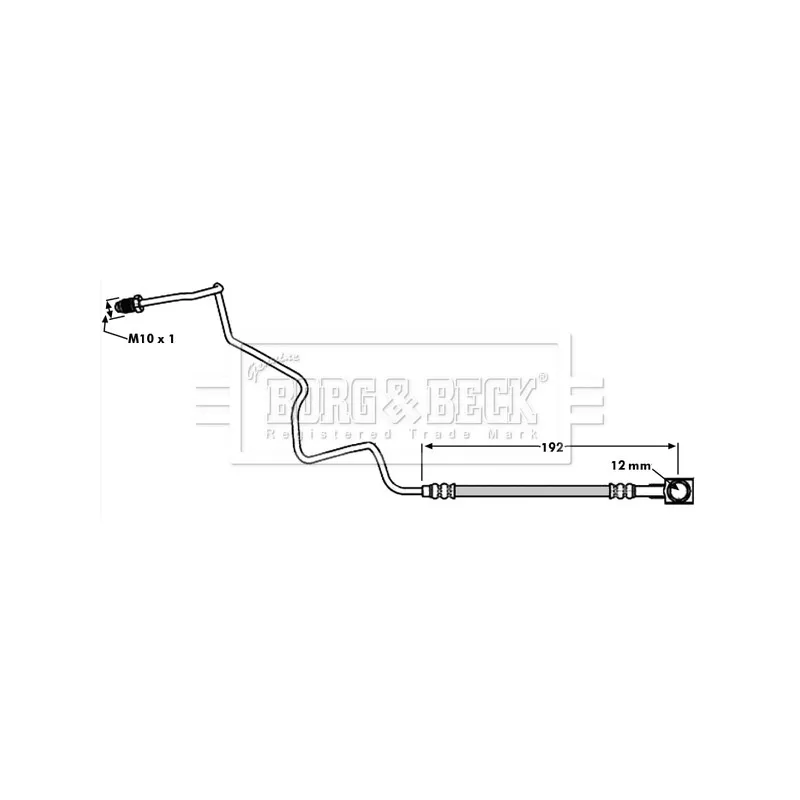 Flexible de frein BORG & BECK BBH7935