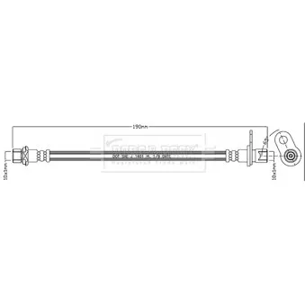 Flexible de frein BORG & BECK BBH7937