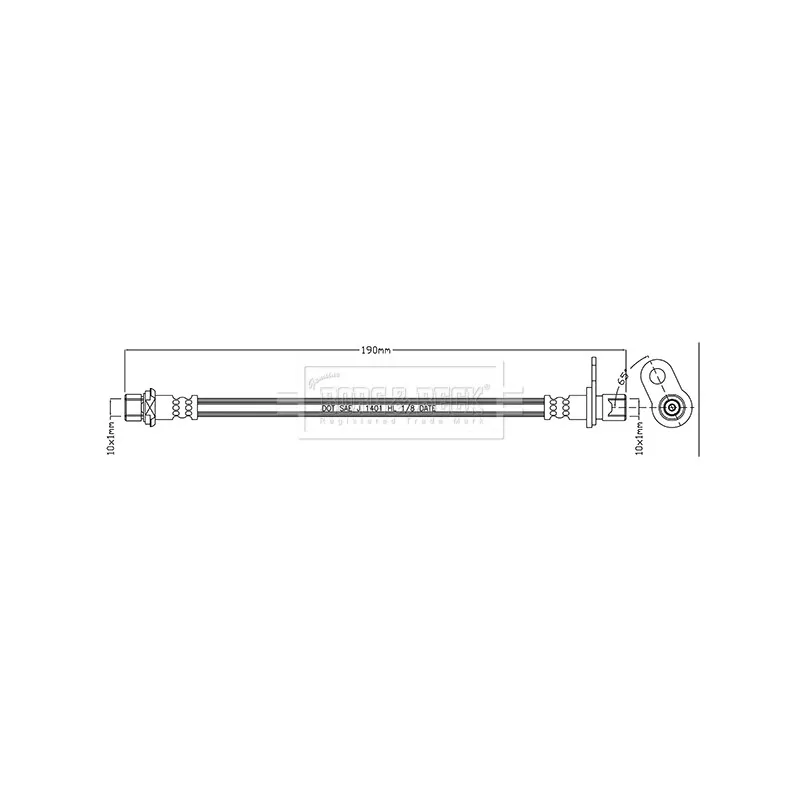 Flexible de frein BORG & BECK BBH7937