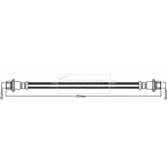 Flexible de frein BORG & BECK BBH7938