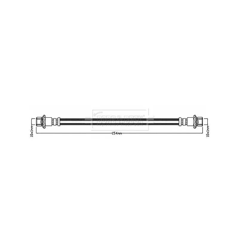 Flexible de frein BORG & BECK BBH7938