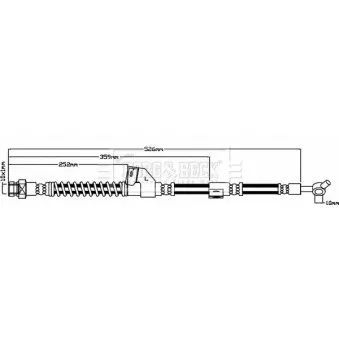 Flexible de frein BORG & BECK BBH7939