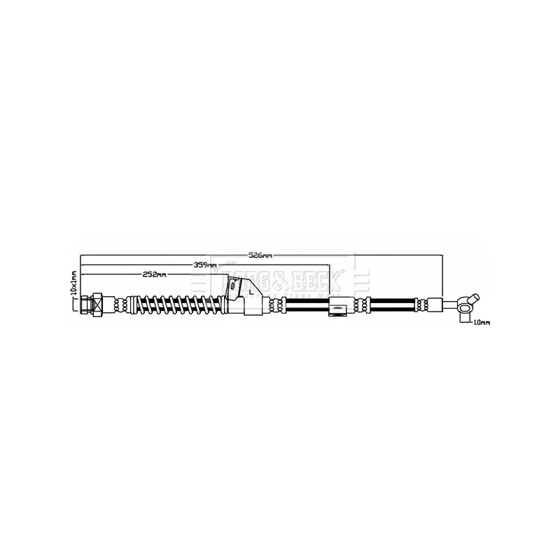 Flexible de frein BORG & BECK BBH7939