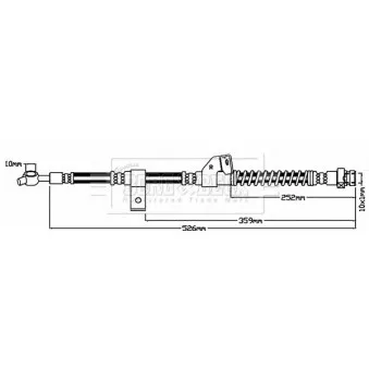 Flexible de frein BORG & BECK BBH7940
