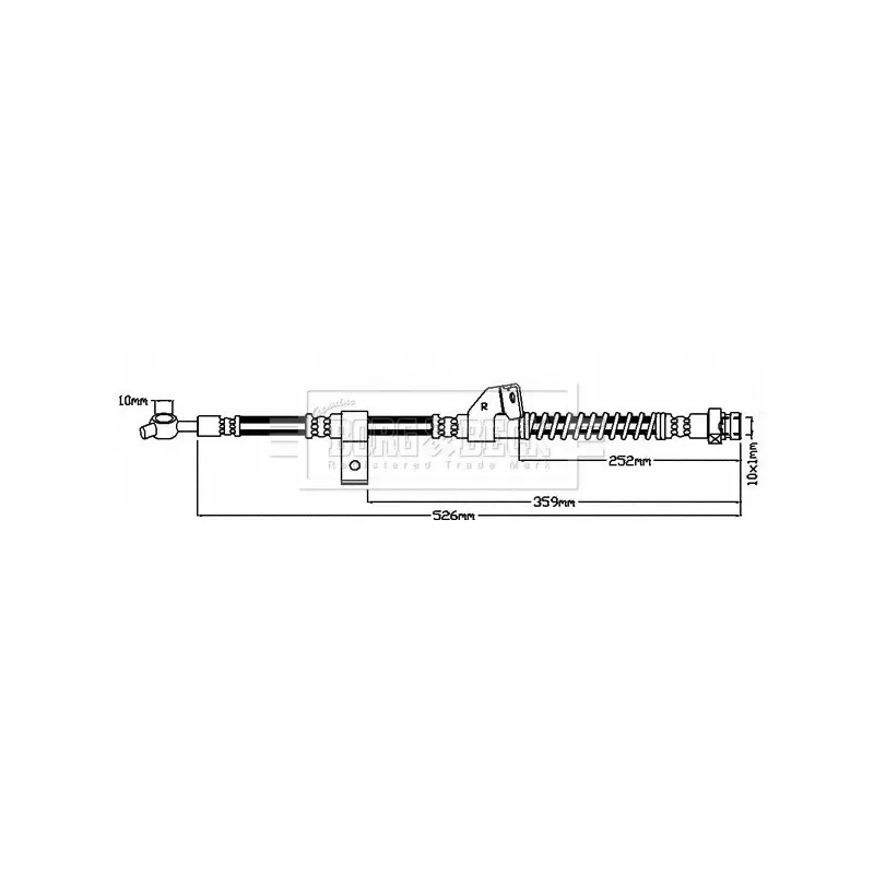 Flexible de frein BORG & BECK BBH7940