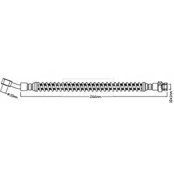 Flexible de frein BORG & BECK BBH7942