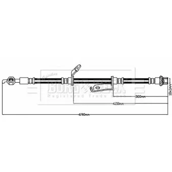 Flexible de frein BORG & BECK BBH7945