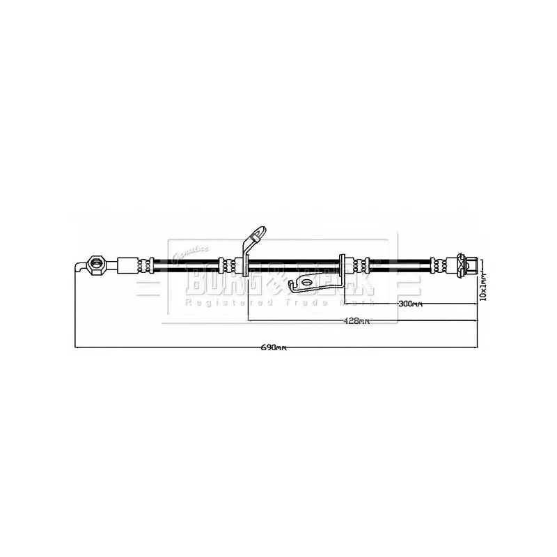 Flexible de frein BORG & BECK BBH7945