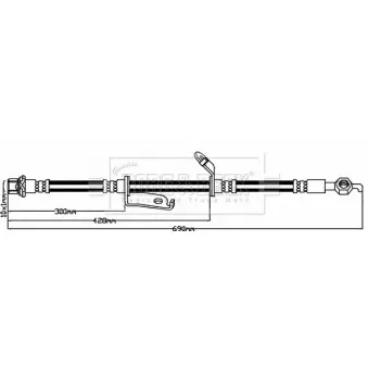 Flexible de frein BORG & BECK BBH7946
