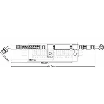 Flexible de frein BORG & BECK BBH7948