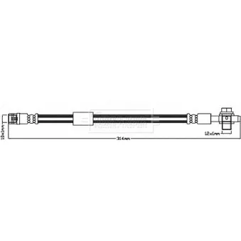 Flexible de frein BORG & BECK BBH7950