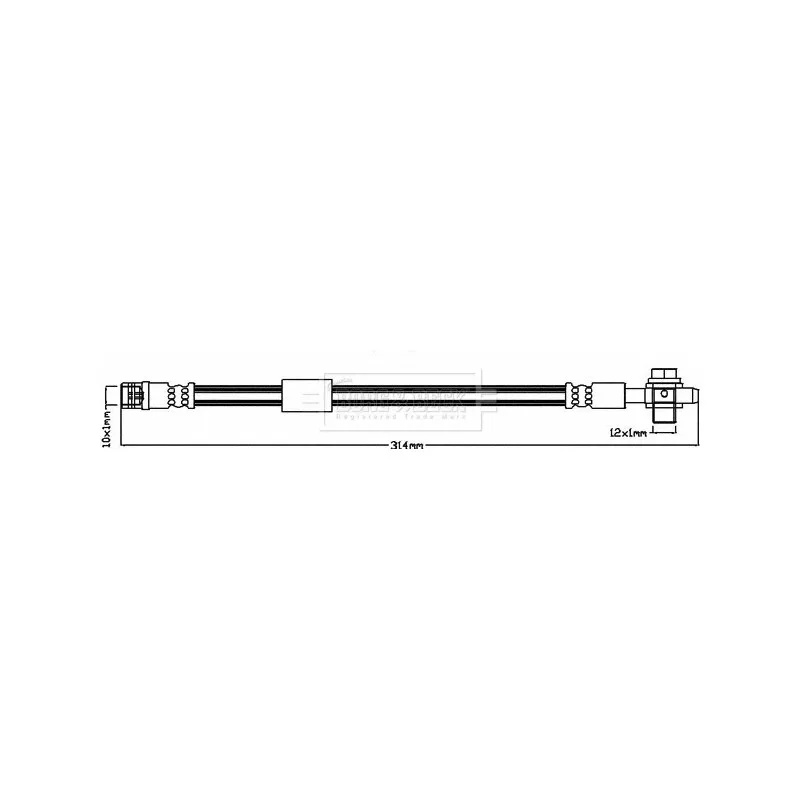 Flexible de frein BORG & BECK BBH7950