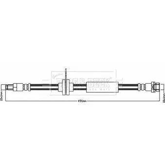 Flexible de frein BORG & BECK BBH7955