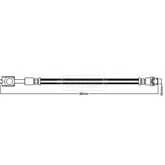 Flexible de frein BORG & BECK BBH7956