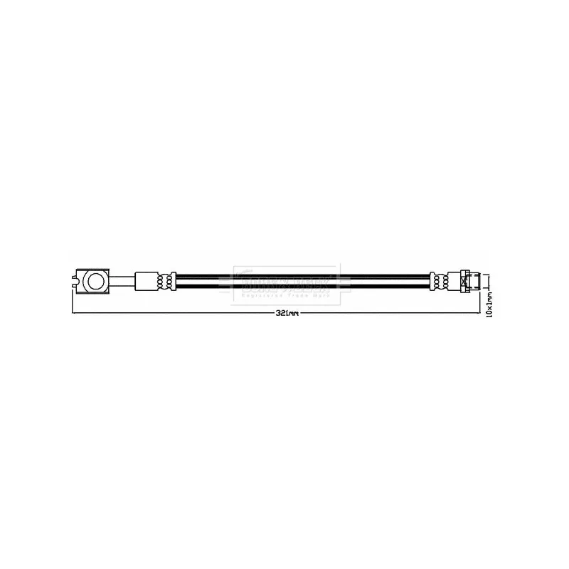 Flexible de frein BORG & BECK BBH7956