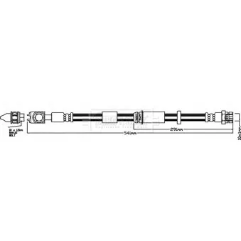 Flexible de frein BORG & BECK BBH7957