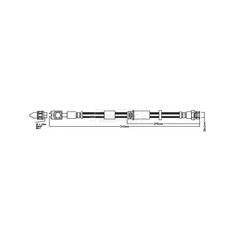 Flexible de frein BORG & BECK BBH7957