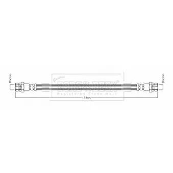 Flexible de frein BORG & BECK BBH7958
