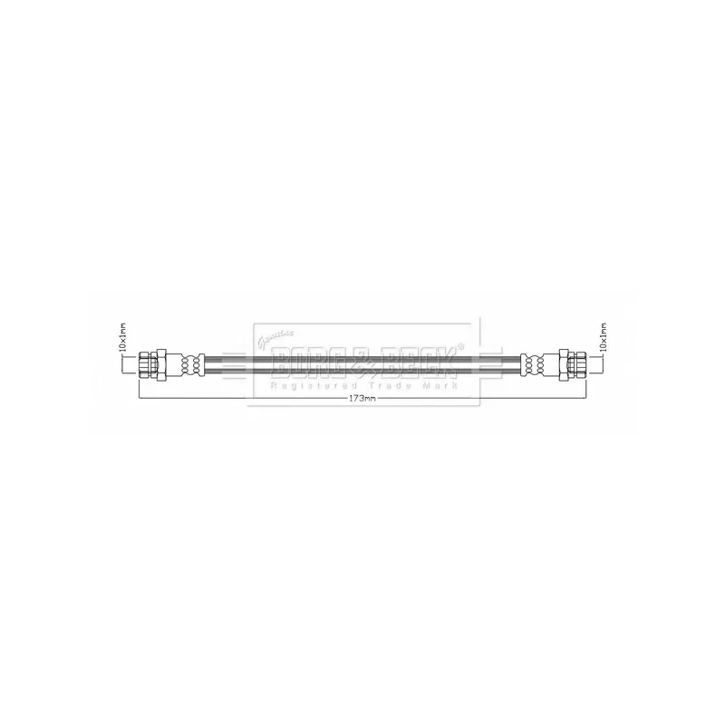 Flexible de frein BORG & BECK BBH7958