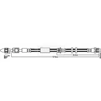 Flexible de frein BORG & BECK BBH7960