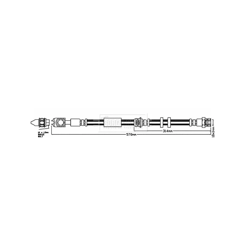 Flexible de frein BORG & BECK BBH7960