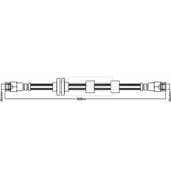 Flexible de frein BORG & BECK BBH7963