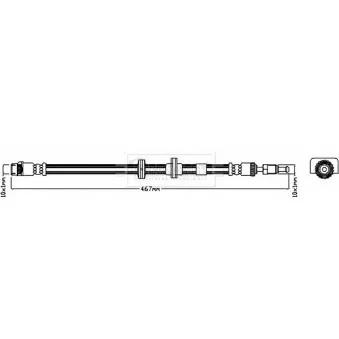 Flexible de frein BORG & BECK BBH7965