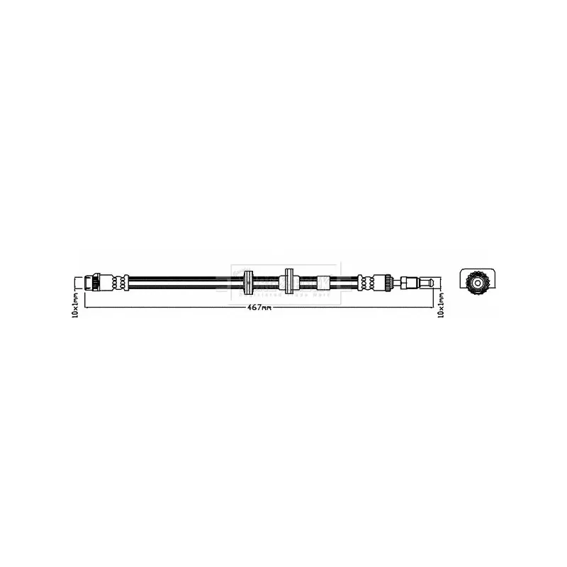 Flexible de frein BORG & BECK BBH7965