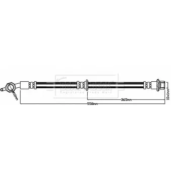 Flexible de frein BORG & BECK BBH7968