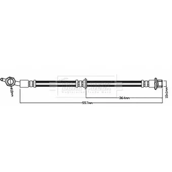 Flexible de frein BORG & BECK BBH7969
