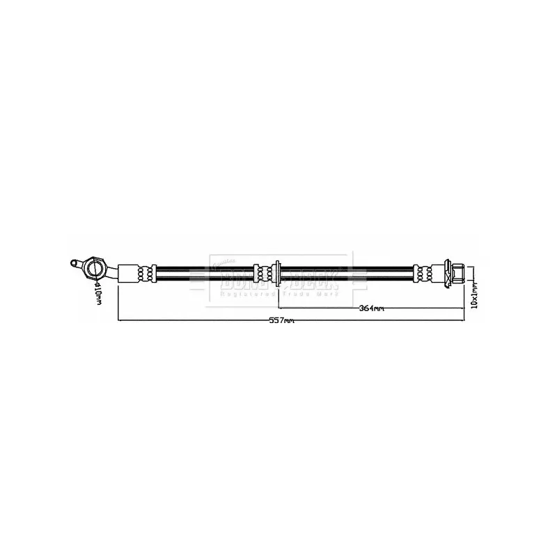 Flexible de frein BORG & BECK BBH7969