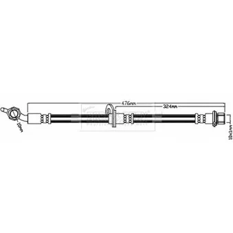 Flexible de frein BORG & BECK BBH7970