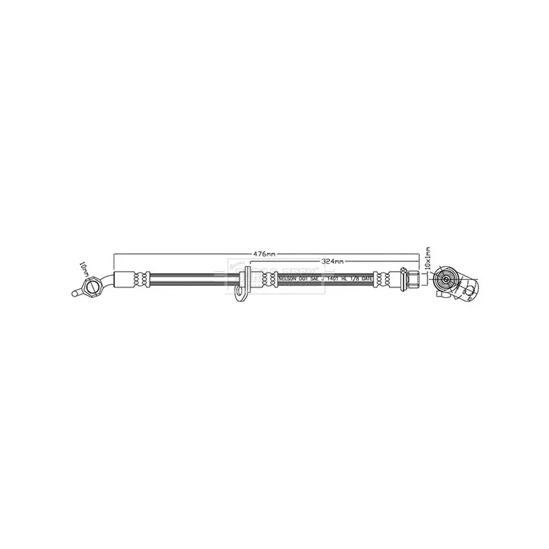 Flexible de frein BORG & BECK BBH7971