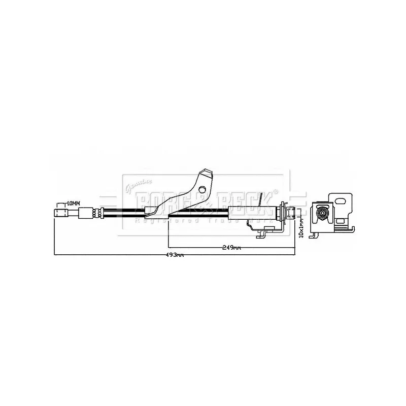 Flexible de frein BORG & BECK BBH7972