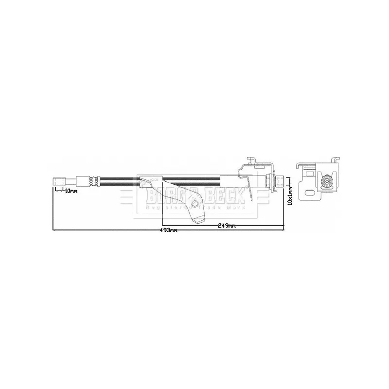 Flexible de frein BORG & BECK BBH7973