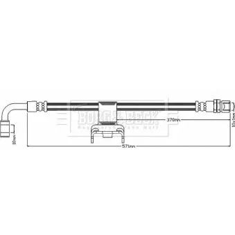 Flexible de frein BORG & BECK BBH7974