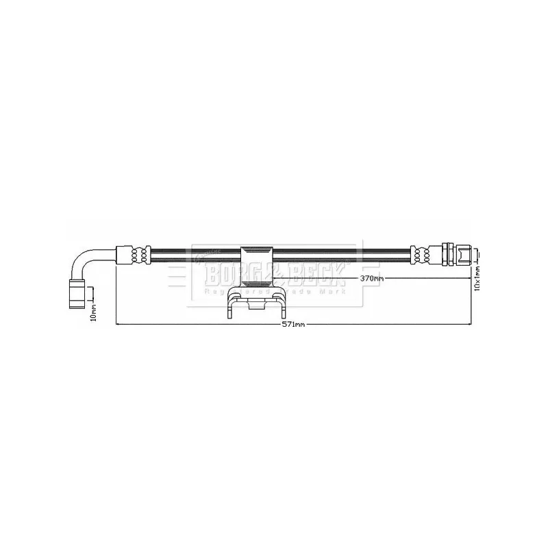 Flexible de frein BORG & BECK BBH7974