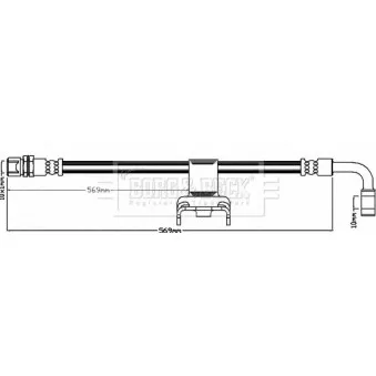 Flexible de frein BORG & BECK BBH7975