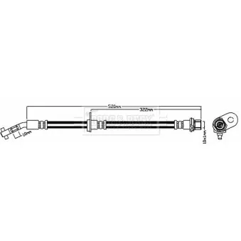 Flexible de frein BORG & BECK BBH7977