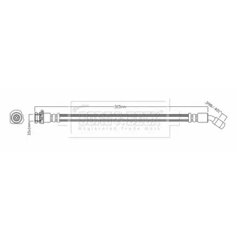 Flexible de frein BORG & BECK BBH7980