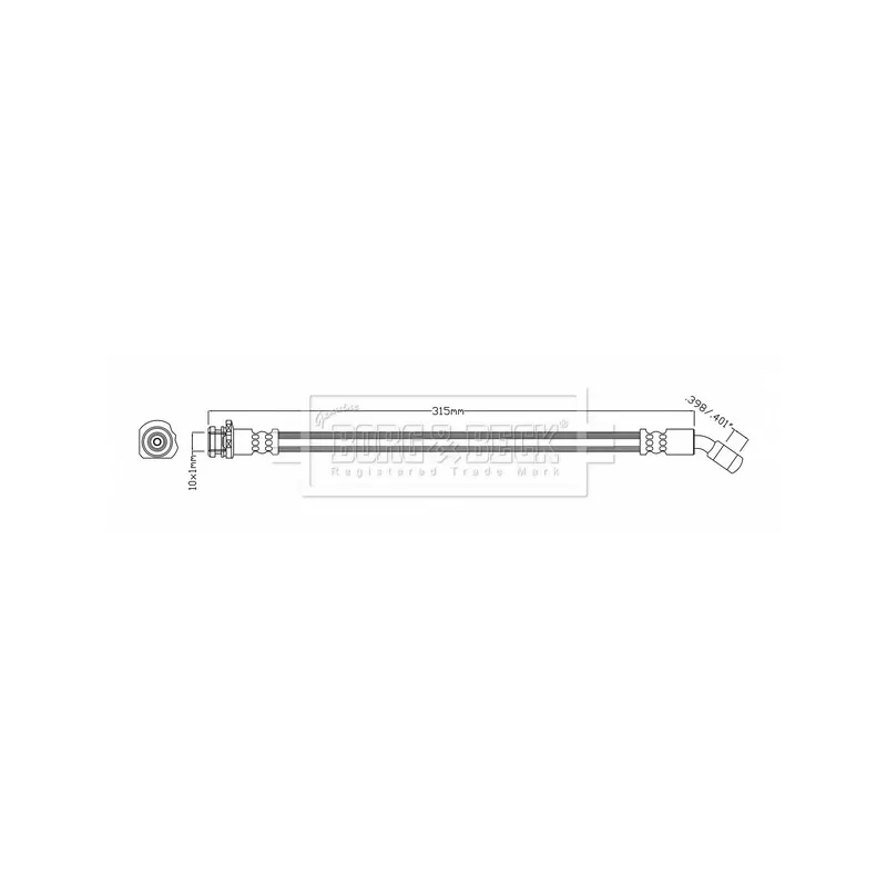 Flexible de frein BORG & BECK BBH7980