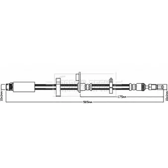 Flexible de frein BORG & BECK BBH7984