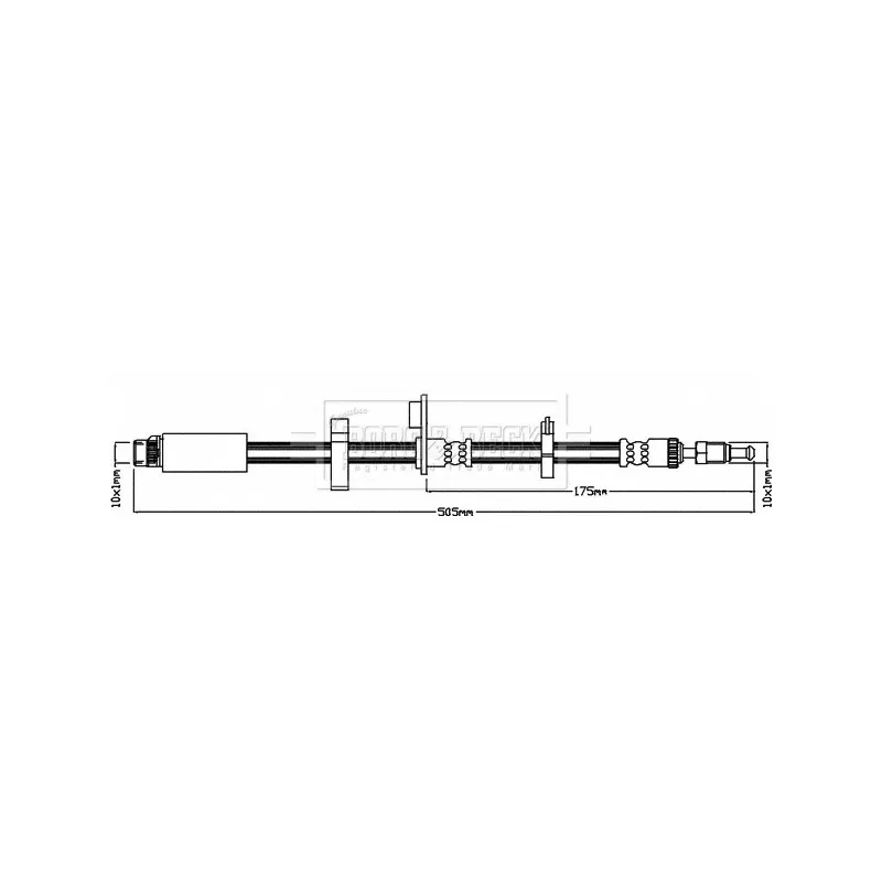 Flexible de frein BORG & BECK BBH7984