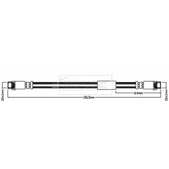 Flexible de frein BORG & BECK BBH7985