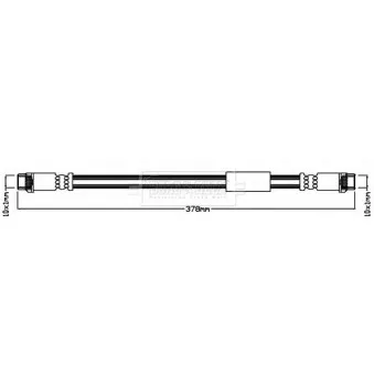 Flexible de frein BORG & BECK BBH7986