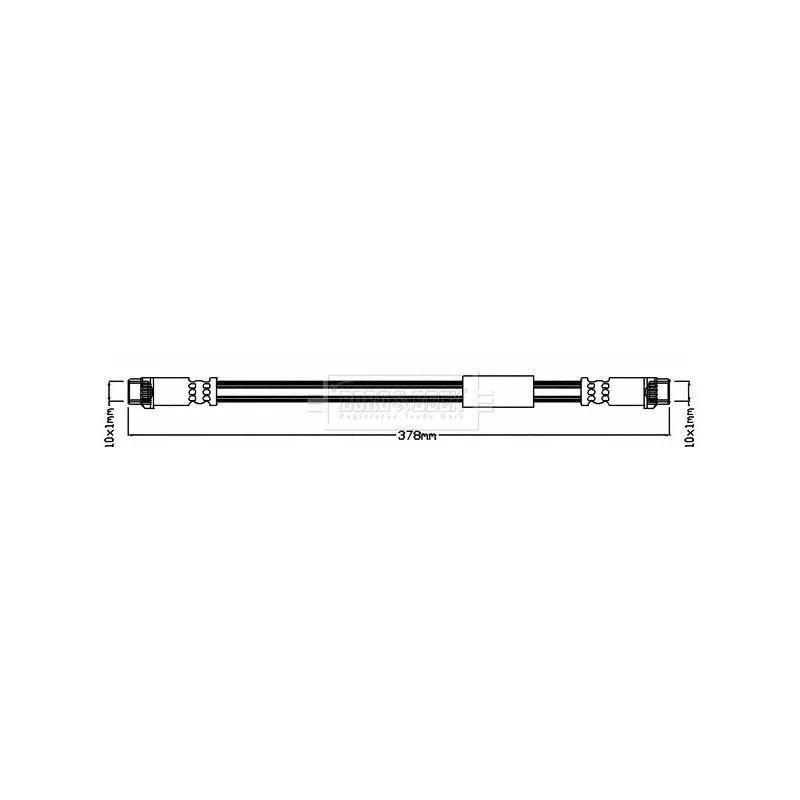 Flexible de frein BORG & BECK BBH7986