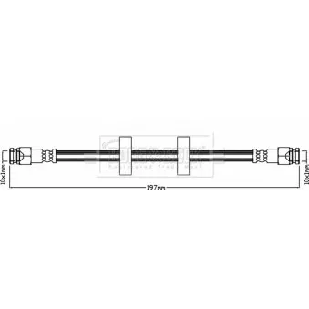 Flexible de frein BORG & BECK BBH7987