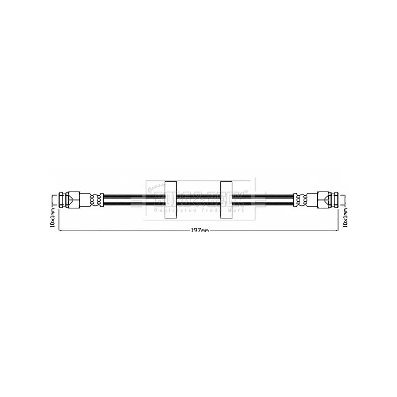 Flexible de frein BORG & BECK BBH7987