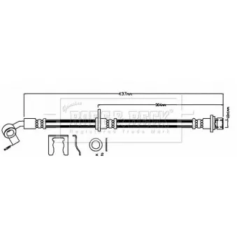 Flexible de frein BORG & BECK BBH7989